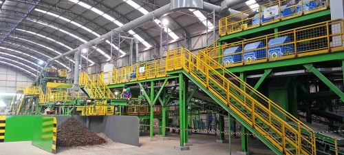 Recycled glass processing unit, Brazil